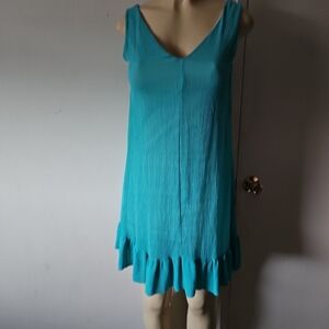 Sleeveless Teal Midi Dress